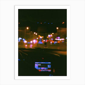 The City at night Art Print