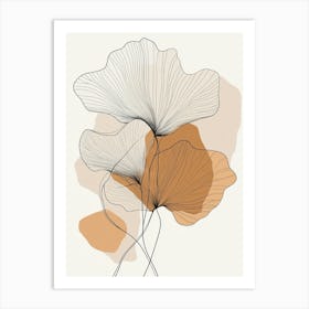 Ginkgo Leaves 4 Art Print