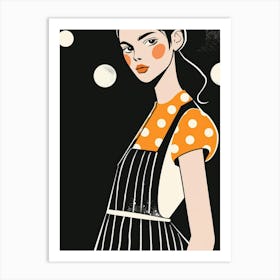 Girl In An Apron Art Print