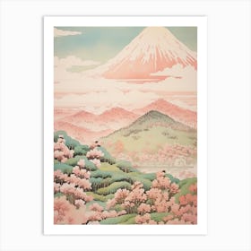 Mount Norikura In Nagano, Japanese Landscape 2 Art Print