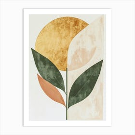 Golden Leaf Art Print