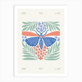 Moth colorful Art Print