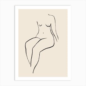 Nude Drawing Art Print