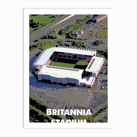 Britannia Stadium, Stoke, Stadium, Football, Art, Soccer, Wall Print, Art Print Art Print