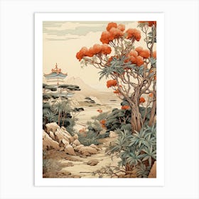 Japanese Skimmia Victorian Style 0 Art Print