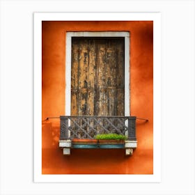 Weathered Shutters Venice Art Print