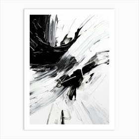 Energy Abstract Black And White 5 Art Print