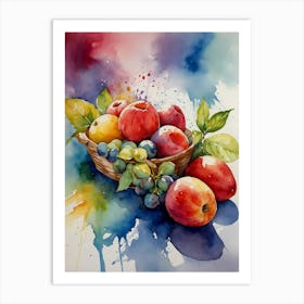 Basket Of Fruit Art Print