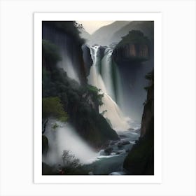 Huangguoshu Waterfall, China Realistic Photograph (2) Art Print