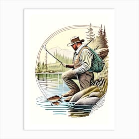 Flyfishing Art Print