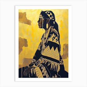 Iroquois Ideals In Abstract Art ! Native American Art Art Print