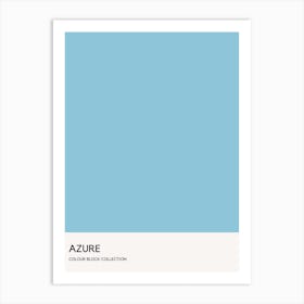 Azure Colour Block Poster Art Print