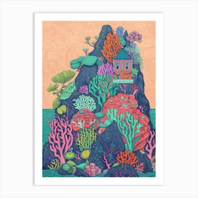 House In The Sea 1 Art Print