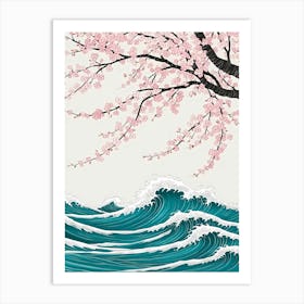 Cherry Blossoms On A Tree Art Print