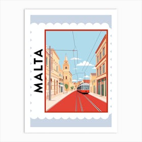 Malta 1 Travel Stamp Poster Art Print