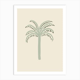 Palm Tree Illustration Green Art Print_2456428 Art Print