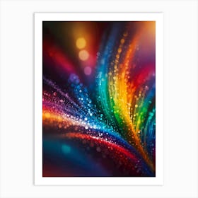 Abstract Rainbow Background Art Print