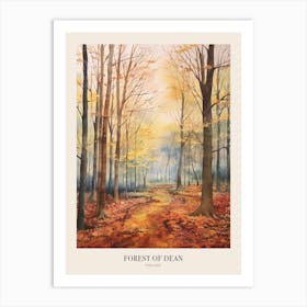 Autumn Forest Landscape Forest Of Dean England 2 Poster Art Print