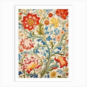 Floral Wallpaper 59 Art Print