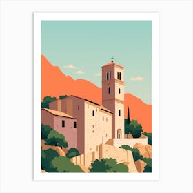 Croatia 1 Travel Illustration Art Print