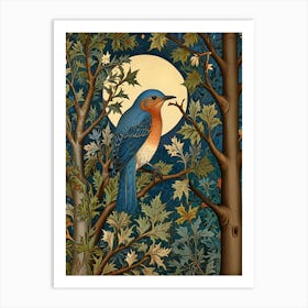 William Morris Bluebird In The Woods Art Print