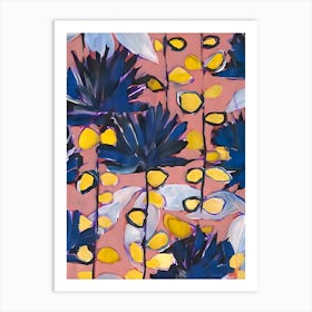 'Blue And Yellow' Art Print