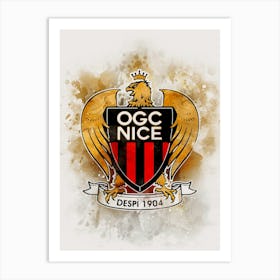 Ogc Nice Brokem Glass Watercolor Art Print