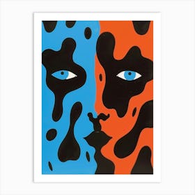 'Two Faces' 9 Art Print