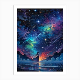 Starry Night Sky 19 Art Print