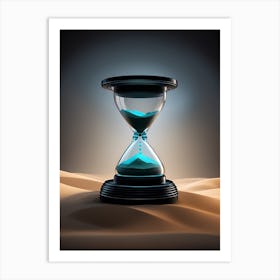 Hourglass In The Desert 4 Art Print