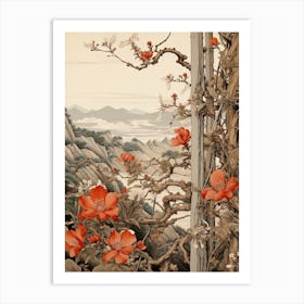 Japanese Stewartia Victorian Style 0 Art Print