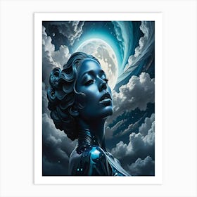 'The Blue Moon' Art Print