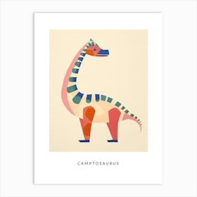 Nursery Dinosaur Art Camptosaurus 3 Poster Art Print