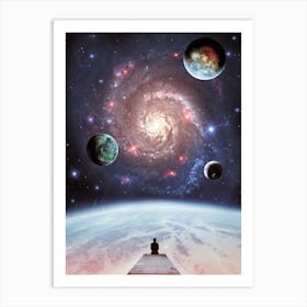 The Ballet Of The Galaxy And The Planets Art Print