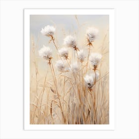 Boho Dried Flowers Cornflower 3 Art Print