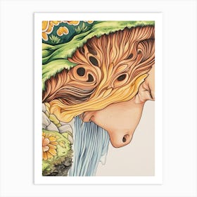 Woman'S Head 26 Art Print