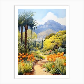 Kirstenbosch Botanical Garden South Africa Watercolour 5 Art Print