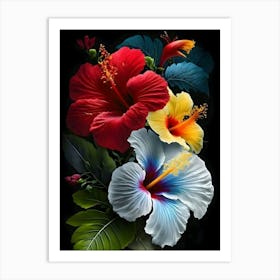 Hawaiian Flowers Art Print