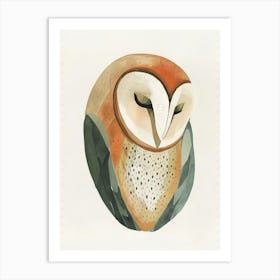 Charming Nursery Kids Animals Owl 4 Art Print