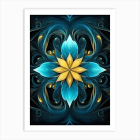 Fractal Geometry Abstract 12 Art Print