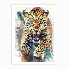 Leopard Painting Art Print