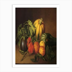 Table Of Vegetables Art Print