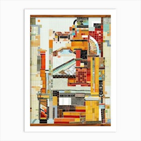 Mosaic City Art Print