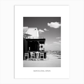 Poster Of Cannes, France, Photography In Black And White 2 Art Print