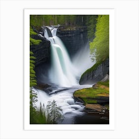 Jägala Waterfall, Estonia Realistic Photograph (3) Art Print