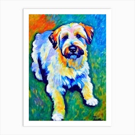 Briard 2 Fauvist Style Dog Art Print