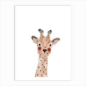 Dotty Giraffe Art Print