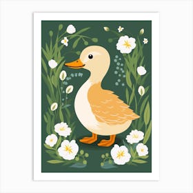 Baby Animal Illustration  Duck 3 Art Print