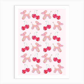 Cherry Dog 1 Art Print