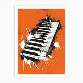 Piano Keyboard Art Print